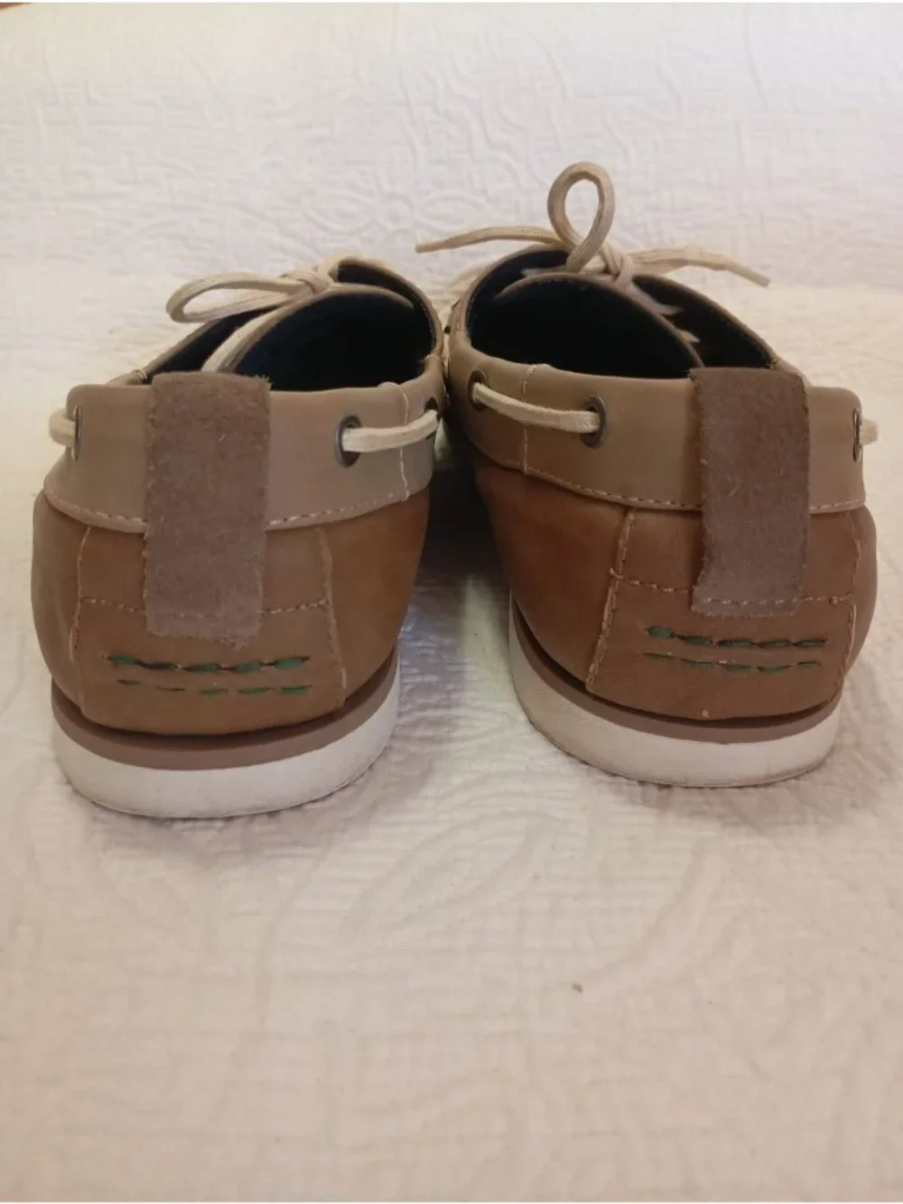 Call It Spring Mens Tan & Brown Boat Shoes Size 10 Lace-Up Casual Loafers